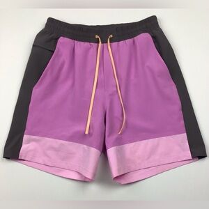 lululemon pool swim shorts men’s small pink purple